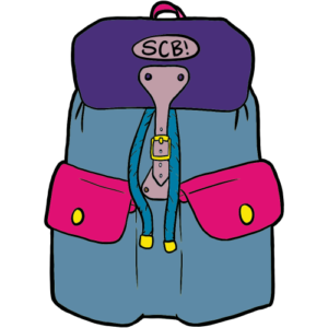 illustration of backpack